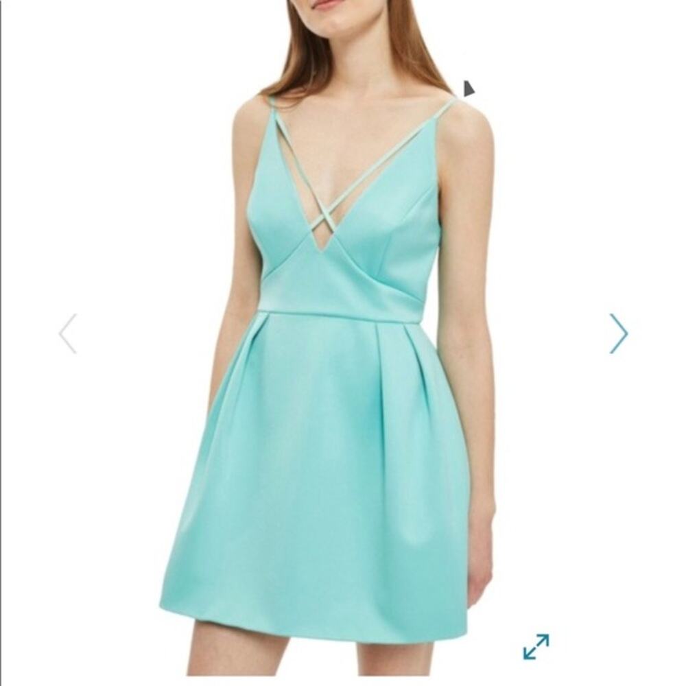 TOPSHOP Cross Front Minidress